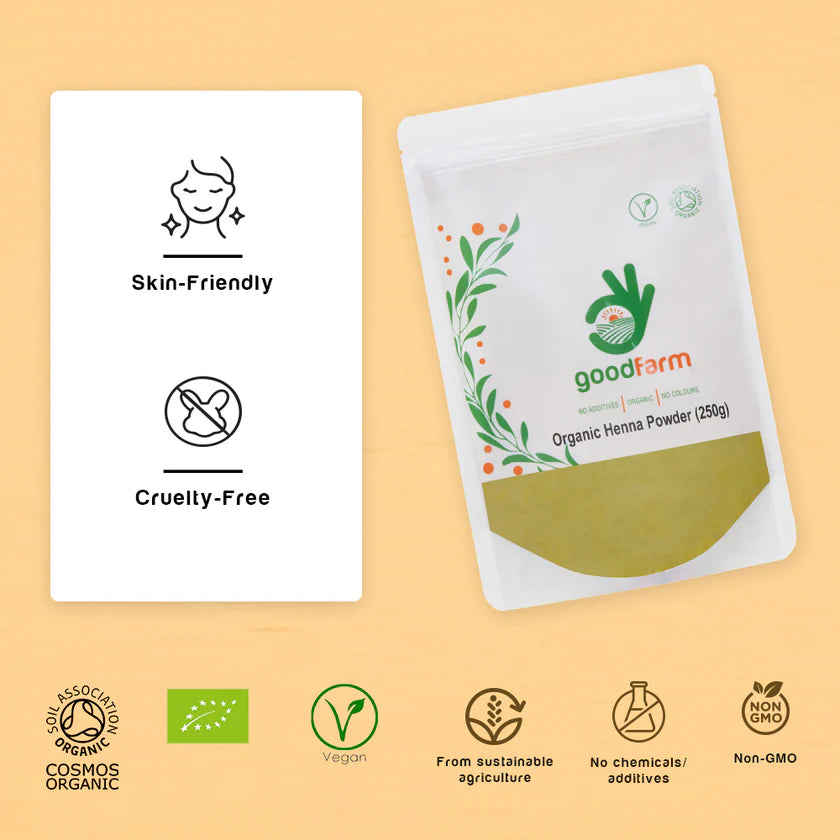 goodFarm Organic Henna Powder 250g