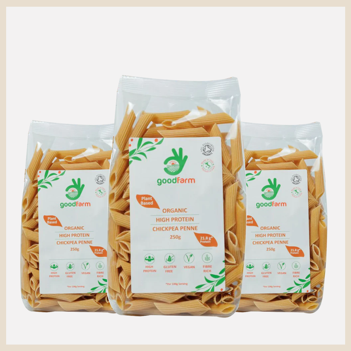 goodFarm Organic Chickpea Penne 250g