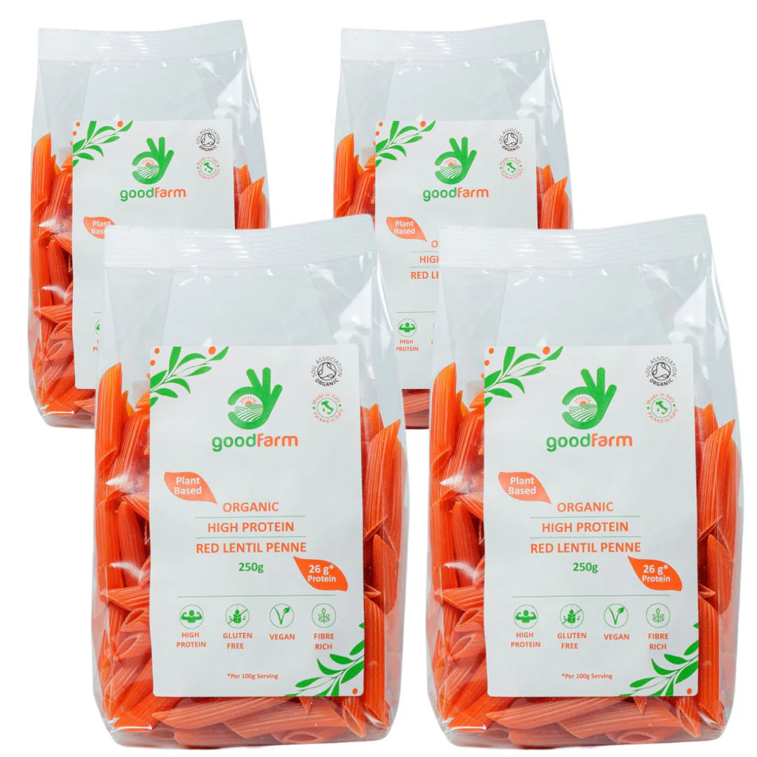 goodFarm Organic Red Lentil Penne 250g