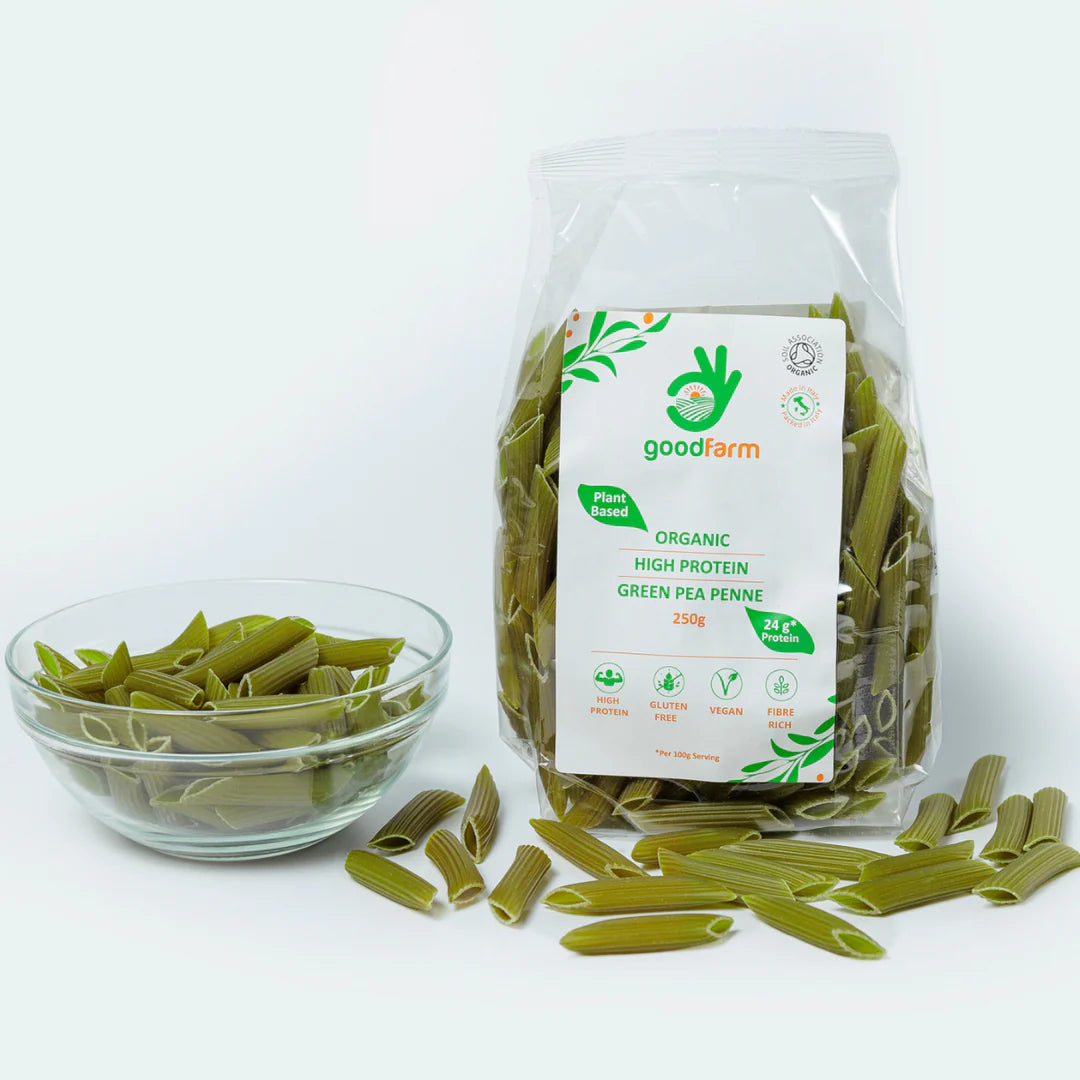 goodFarm Organic Green Pea Penne 250g