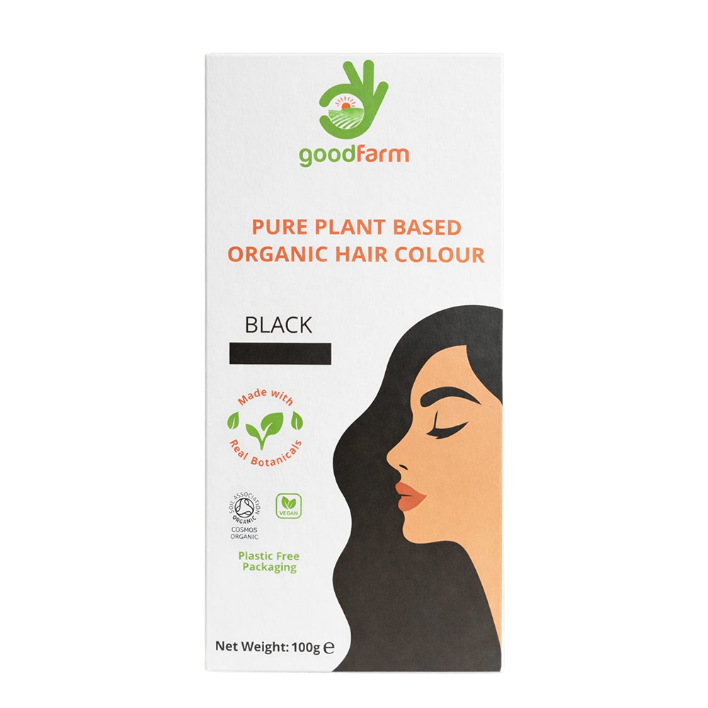 goodFarm Pure Plant Based Organic Hair Colour - Black (New)