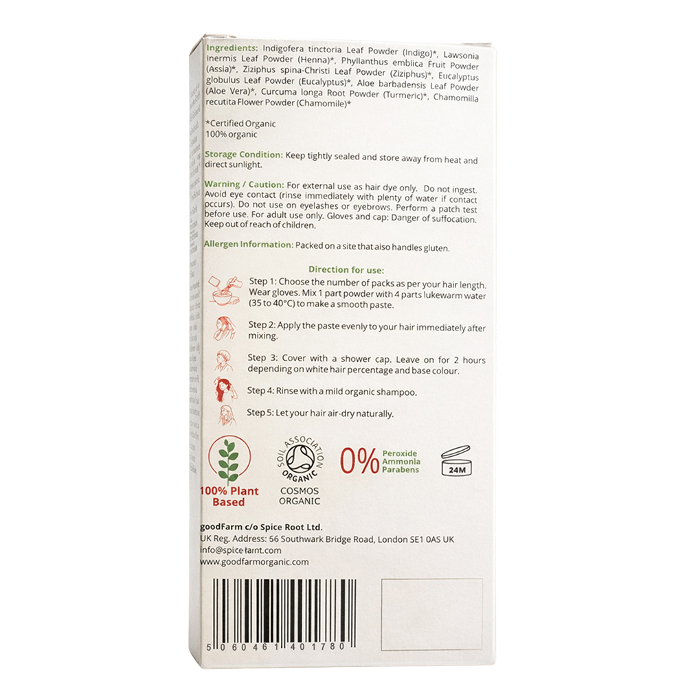 goodFarm Pure Plant Based Organic Hair Colour - Dark Brown (New)