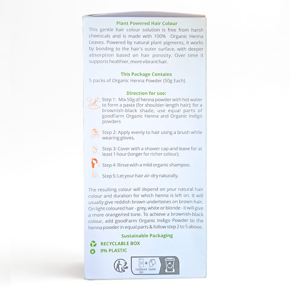 goodFarm Organic Henna Powder 250g